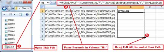 Extract Filename for rename multiple files