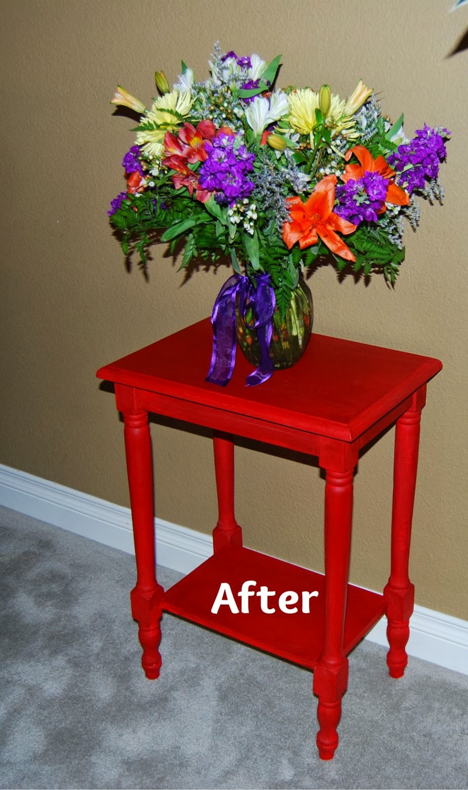 chalk paint & more little red table