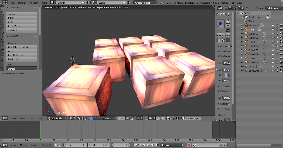 Old Machinery Blender notes