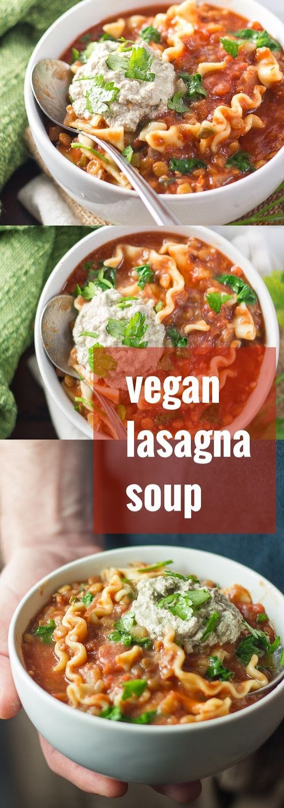 SLOW COOKER VEGAN LASAGNA SOUP Best Ever