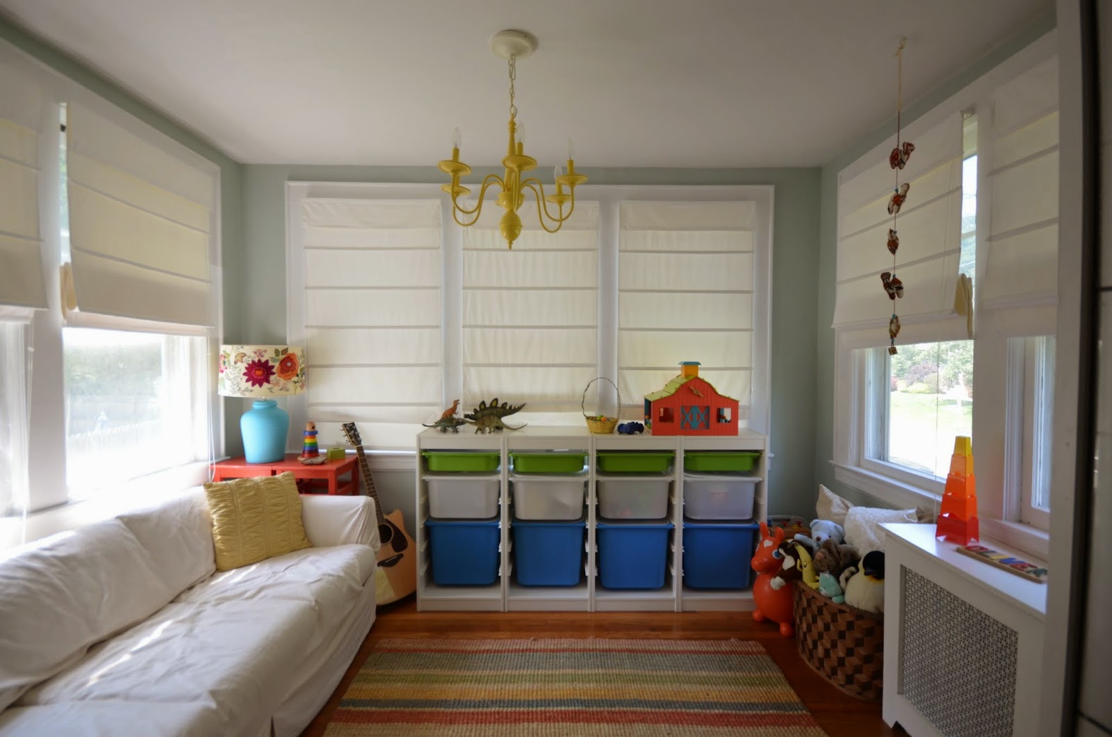 In the Little Yellow House Then & Now Sunroom to Playroom
