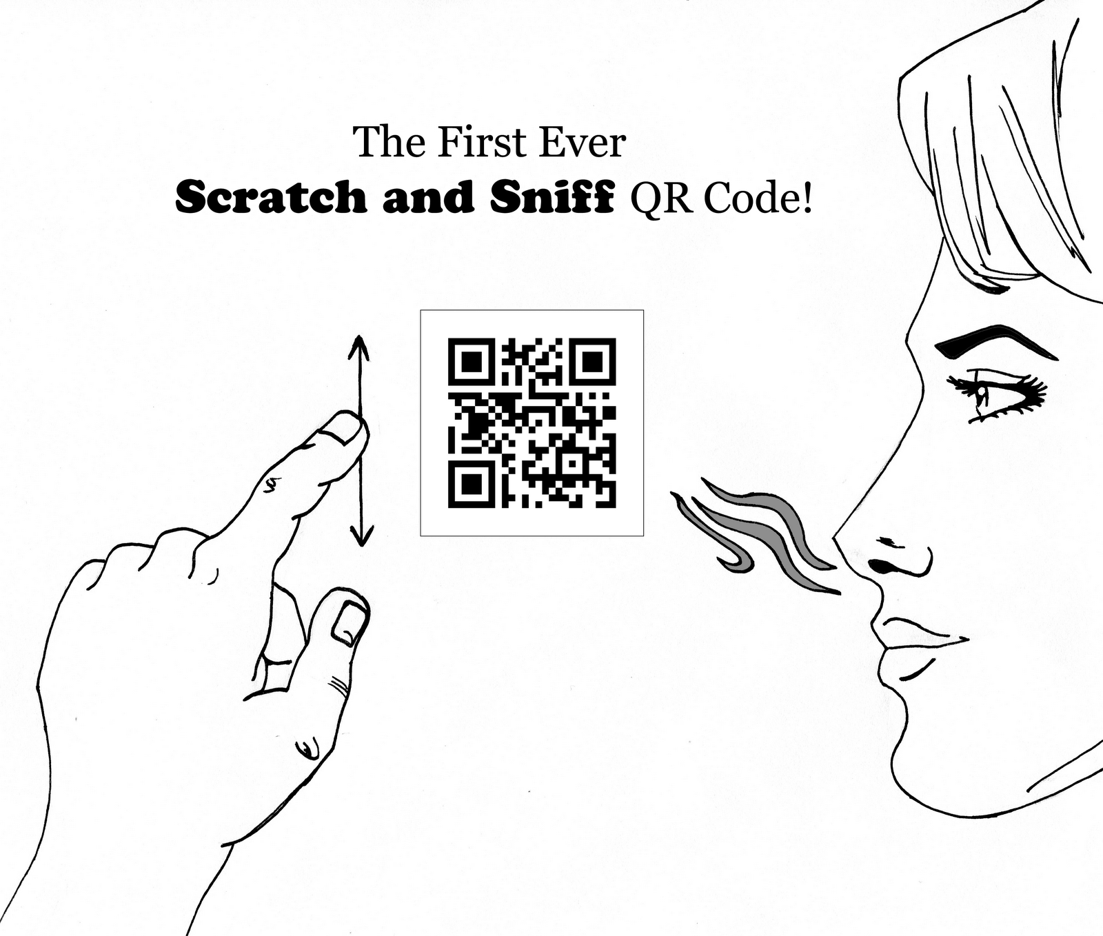 Cartoons First Ever Scratch and Sniff QR Code!
