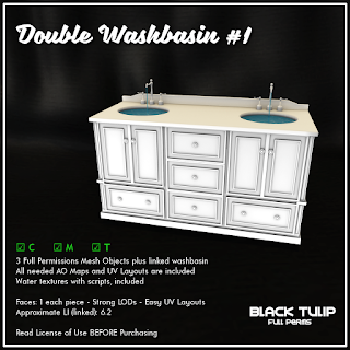[Black Tulip] Mesh - Double Washbasin #1