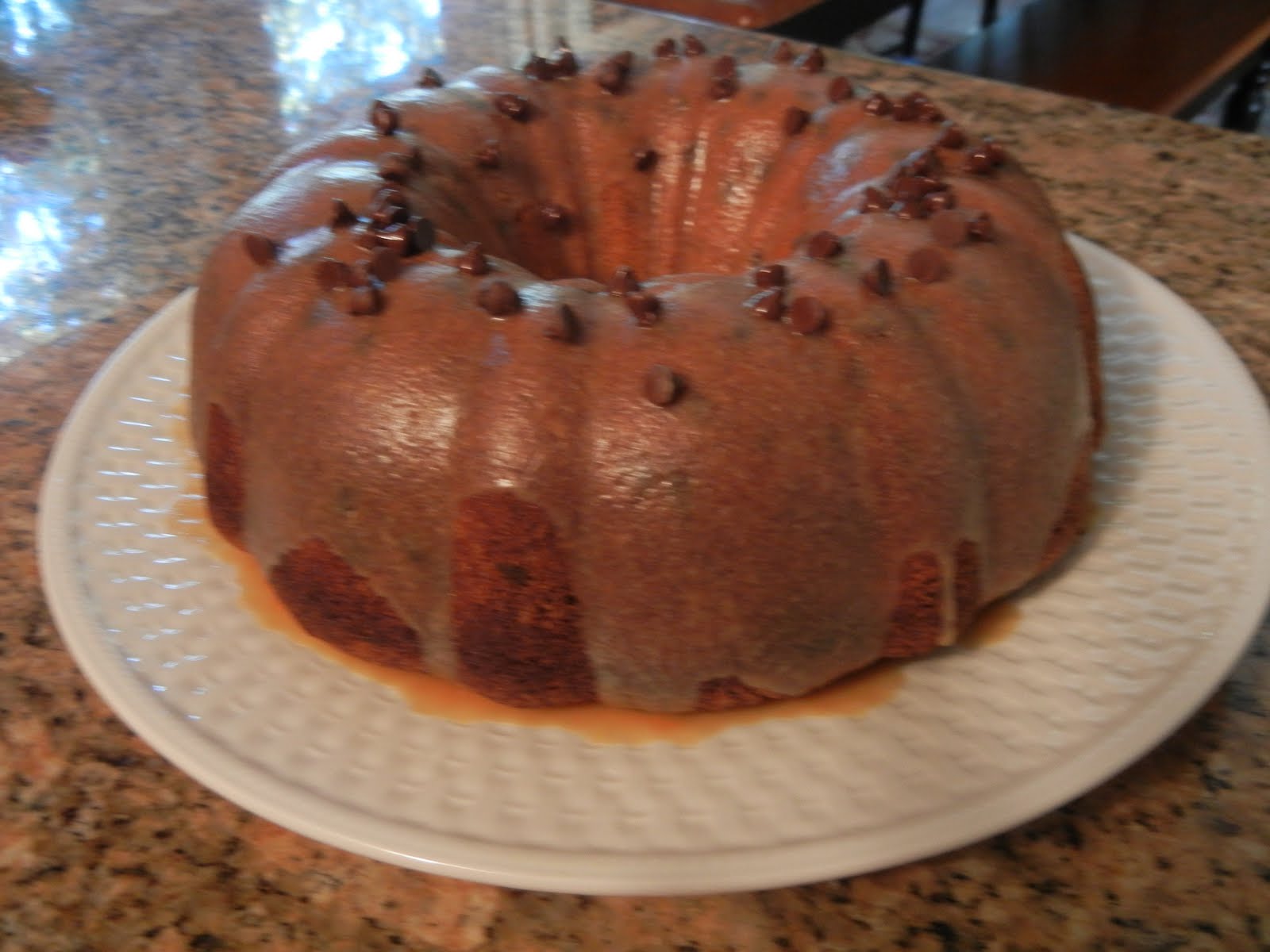 Lacefields in Love Chocolate Chip Peanut Butter Pound Cake with