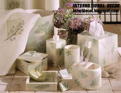 Interior Decor Idea Stylish Bathroom Accessories Sets Colors Pieces Stylish Bathroom Accessories Set Green