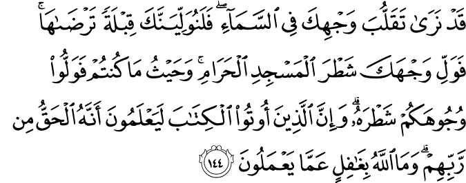 Surat Al-Baqarah Ayat 144