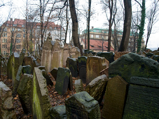 Imagen General del Cementerio Judio de Praga