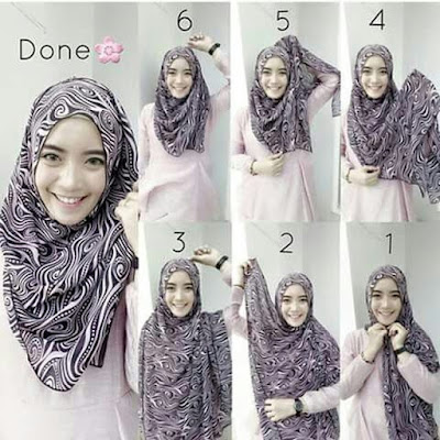 Cara memakai jilbab pashmina pergi ke pesta Cara memakai jilbab pashmina pergi ke pesta