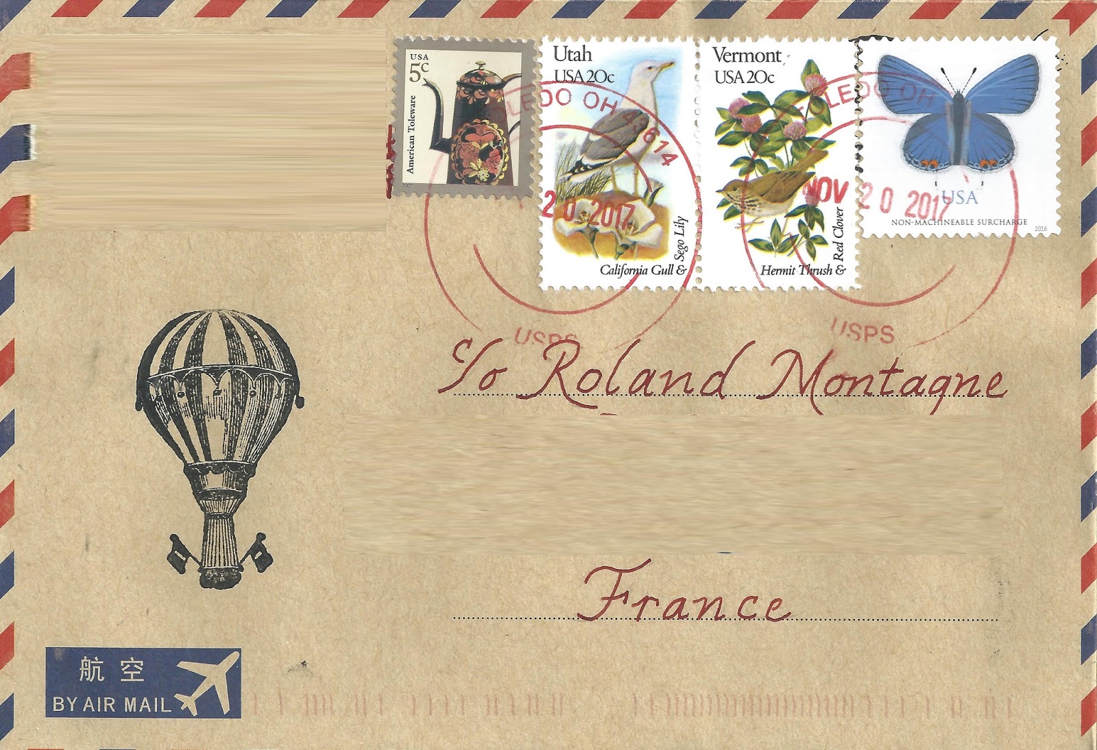 LONDON COVER CIRCUIT: sent by Kevin RUDDELL