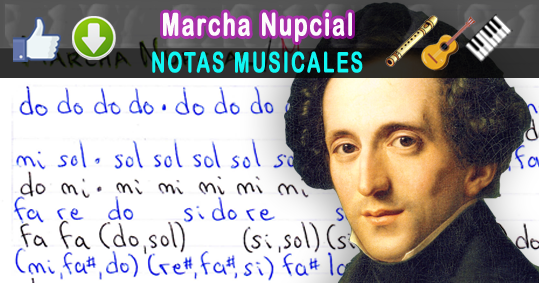 Musicales: Marcha Nupcial / Mendelssohn / Notas Musicales + Video Tutorial