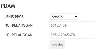 Cara Transaksi Pembayaran PDAM - PPOB Bukopin Chip Sakti