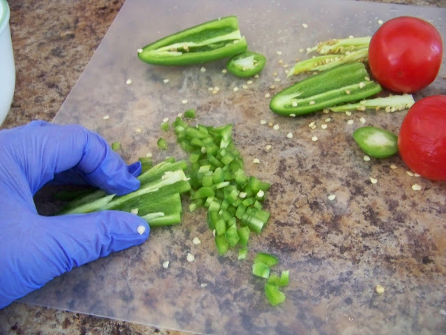 Chopping Jalapeno's