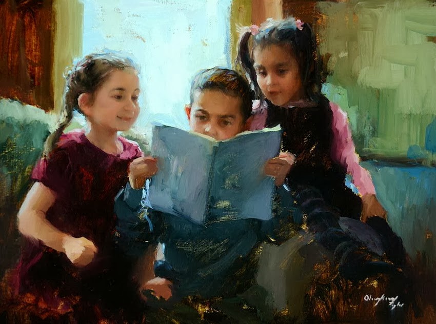 Beautiful Childhood Paintings by Marci Oleszkiewicz | American Artist