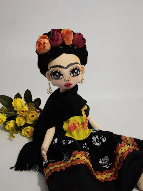 muñecas tejidas de frida kahlo
