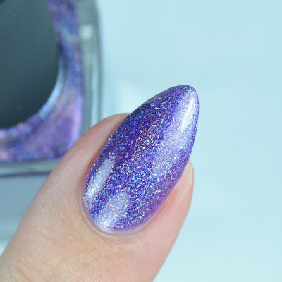 purple holographic nail polish