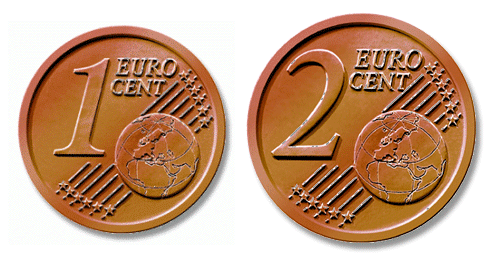 retiro monedas de 1 y 2 centimos