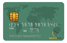 SpectroCoin bitcoin prepaid Visa creditcard EUR