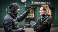 Fatih Akin and Diane Kruger on the set of In the Fade