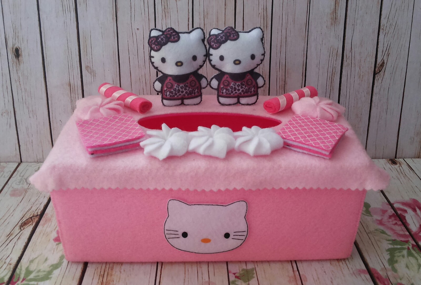 Kotak Tisu Flanel Souvenir Handmade