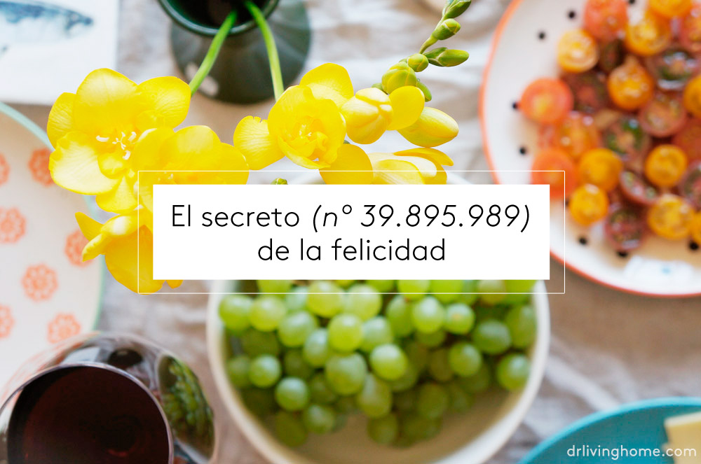 El secreto (nº 39.895.989) de la felicidad