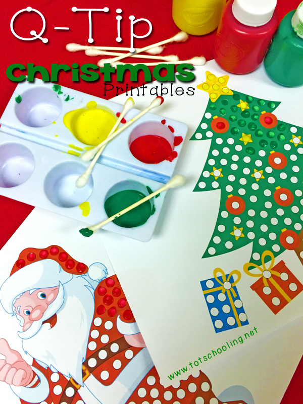 Christmas Q Tip Painting Printables Totschooling Toddler Preschool Christmas Q Tip Painting Printables Totschooling Toddler Preschool