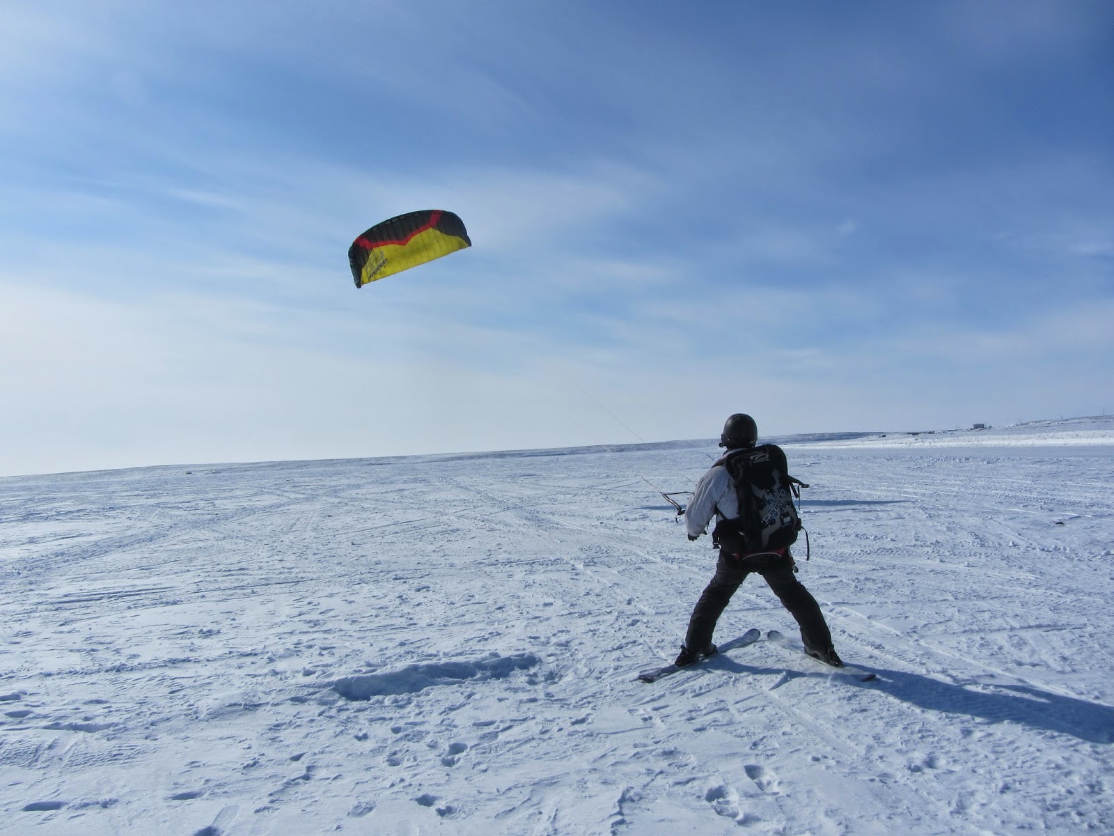 run, gloria, run! learning to kite ski