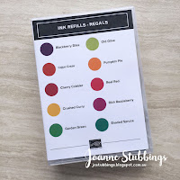 Jo's Stamping Spot - 2018 Colour Revamp Ink Refill Case Inserts - Regals