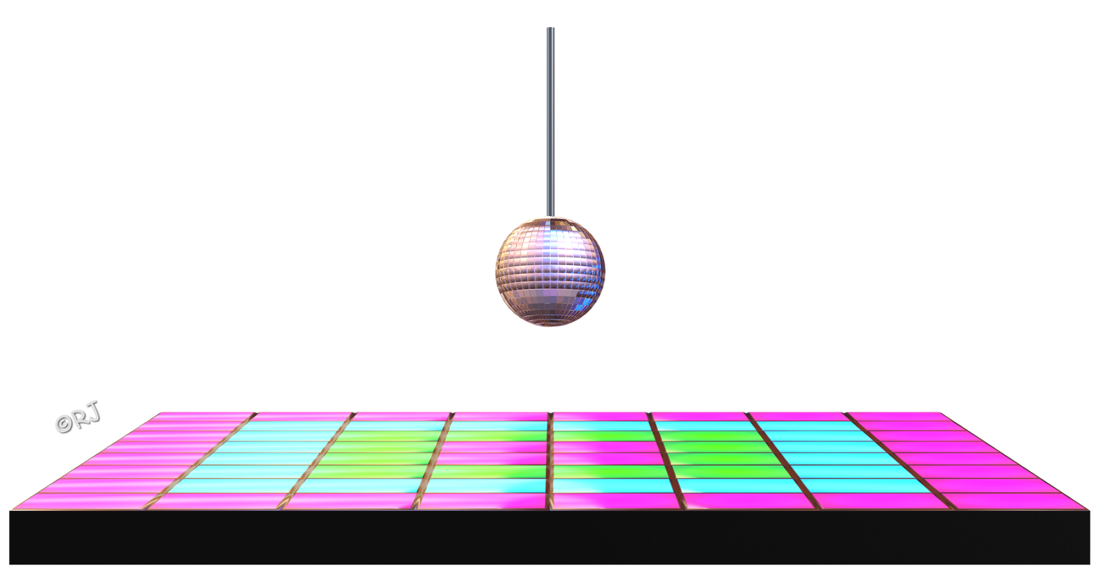 RJs Bits Bobs Props & Pieces Disco Ball & Dance Floor