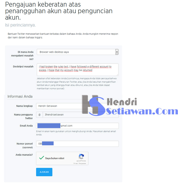 √ Cara Mengatasi Akun Twitter Yang Ditangguhkan/Suspended (Pengalaman