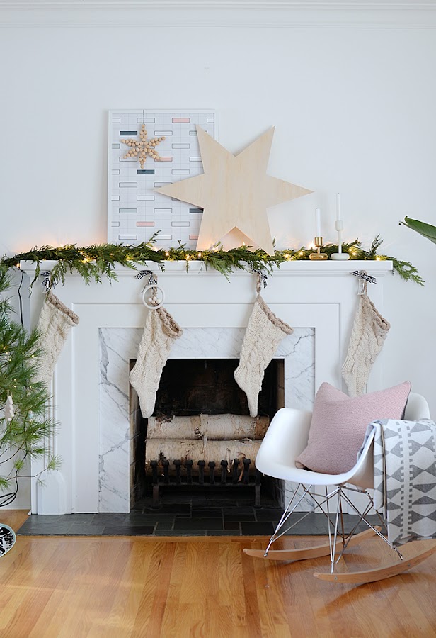 Un hogar con decoración de Navidad low cost