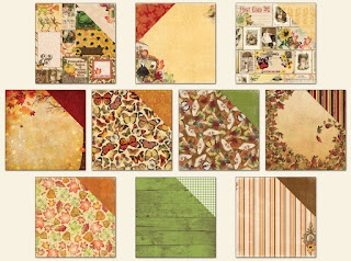 Amy's Amazing Autumn kit Patterned Paper add on