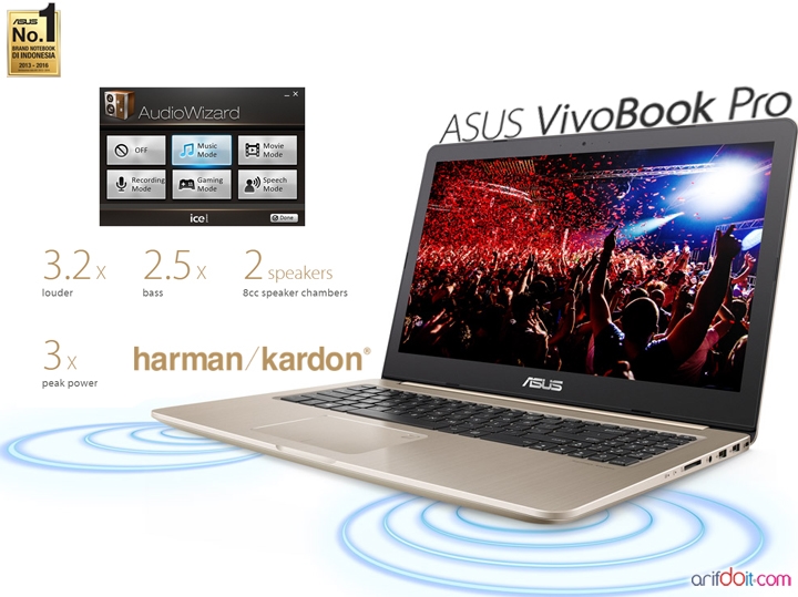 Asus VivoBook Pro Terbaik di Kelas Notebook Multimedia