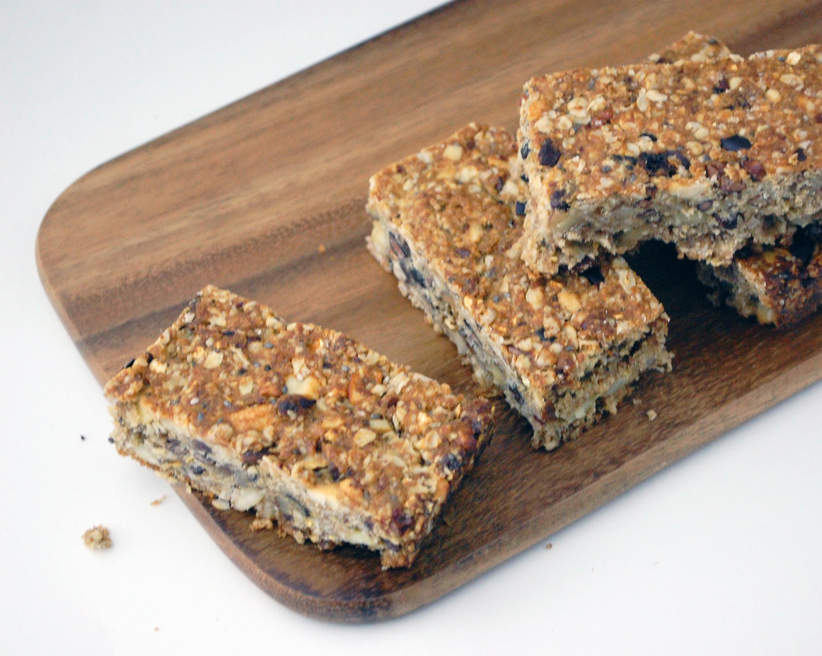 Toffee granola bars including cake