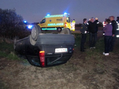 Bilen fra ulykken med Carina Melchior