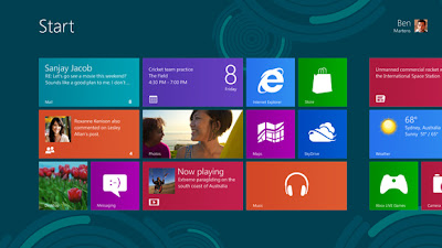 Tampilan Desktop Windows 8
