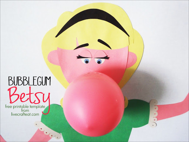 Bubble Gum Craft for Bazooka Bubble Gum Song