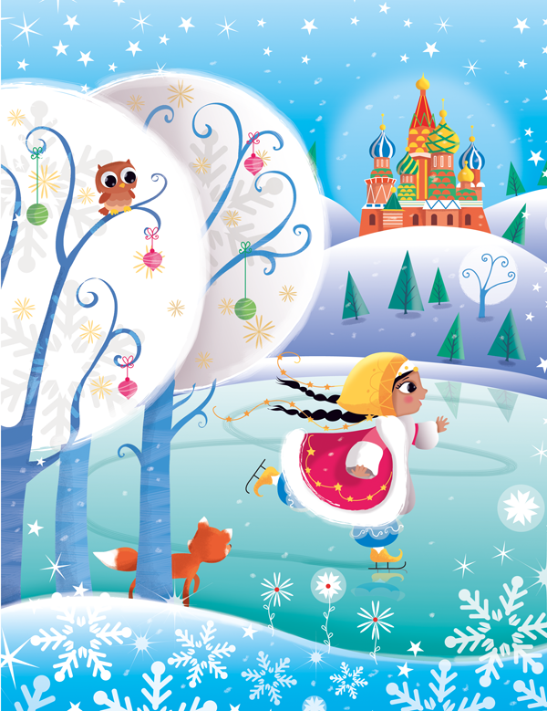Illustrations pour la jeunesse Princesse d'Hiver