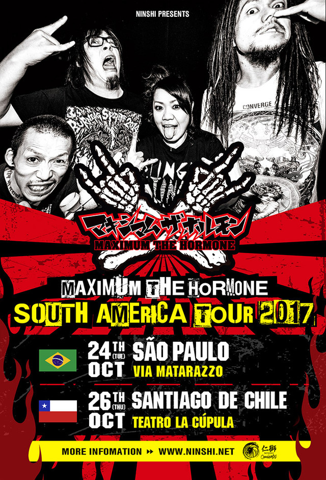 MAXIMUM THE HORMONE no BRASIL: Detalhes sobre a turnê sul-americana!