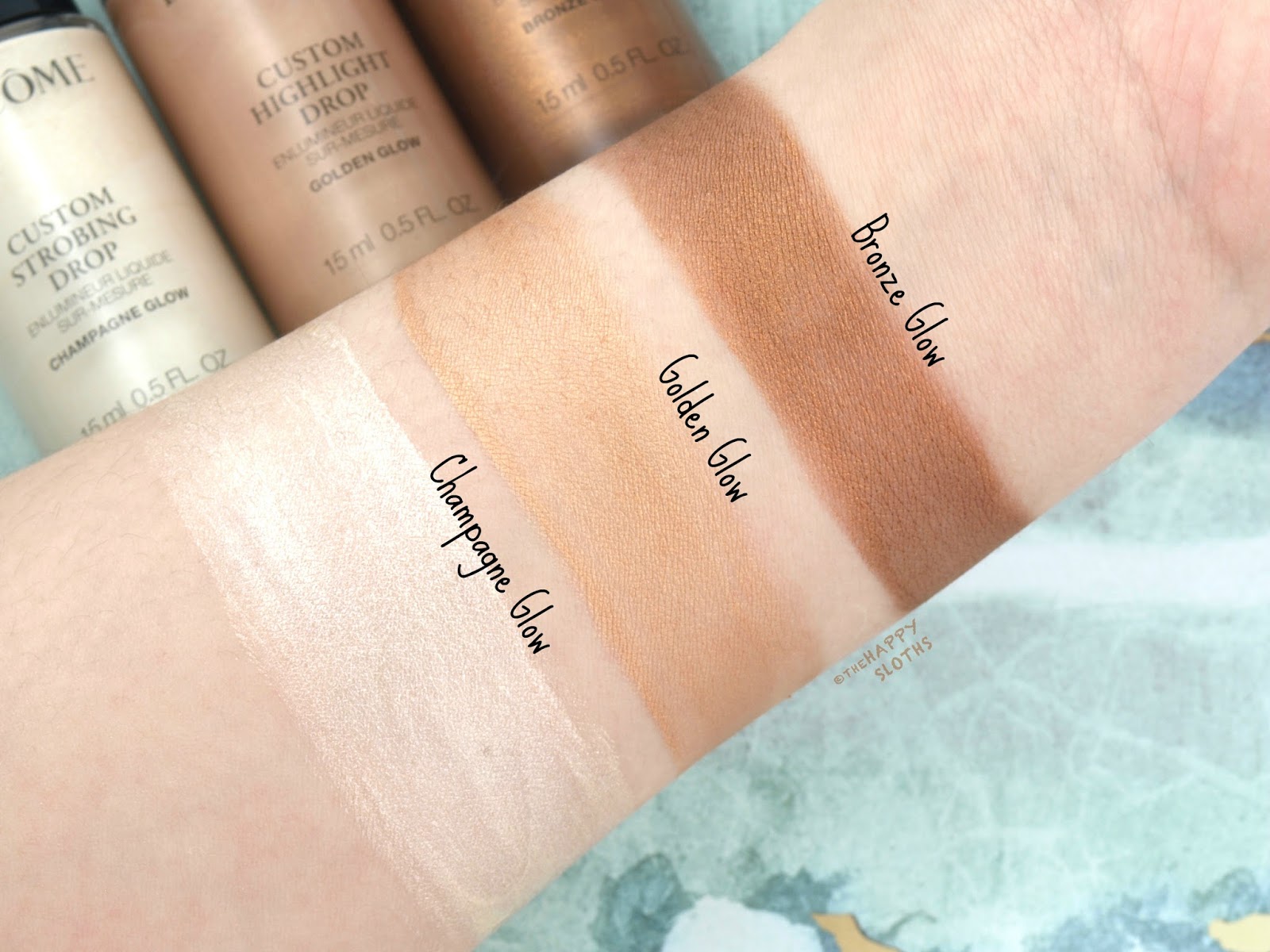 Lancome, Custom Glow Drops Ultra-Concentrated Liquid Highlighter: Review  and Swatches