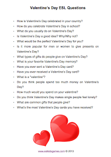 3 ESL Valentine's Day Activities - ESL Kids Games