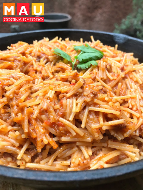 sopa de fideo seco receta facil la nacional chorizo monterrey