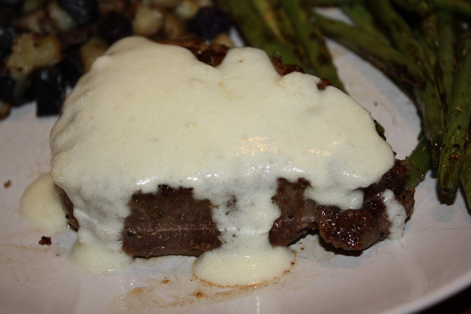 Charm Hour Filet Mignon with Creamy Goat Cheese Sauce