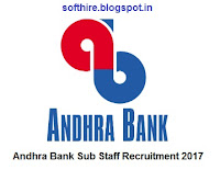 Andhra Bank Sub Staff Recruitment