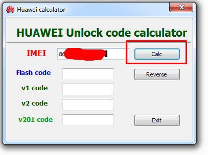 huawei v4 code calculator