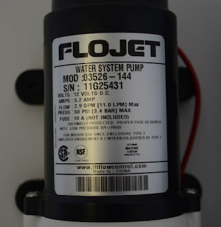 Class A Customs: Flojet 12v Fresh Water Pump Model # 03526144