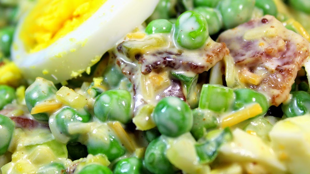 52 Ways to Cook Pea and Bacon Salad OLD SCHOOL Side Dish Church