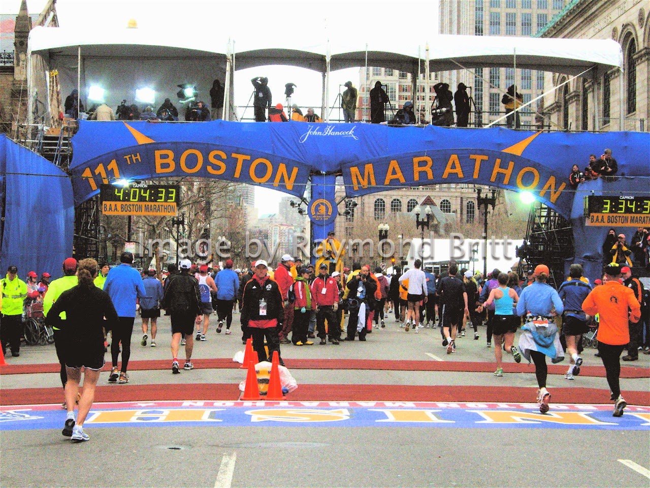 RunTri Boston Marathon Finish Line The Legendary End to Running's
