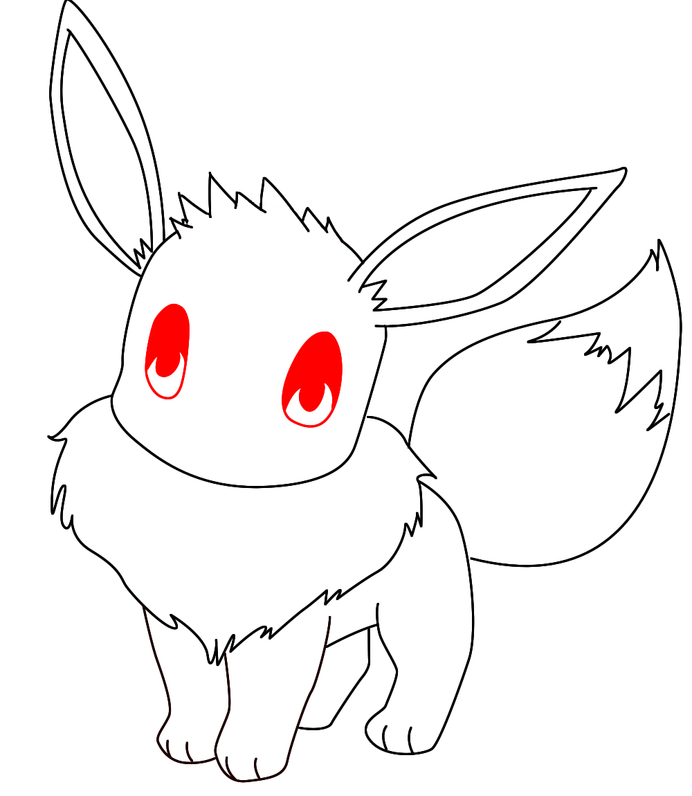 How To Draw Eevee Pokemon Draw Central