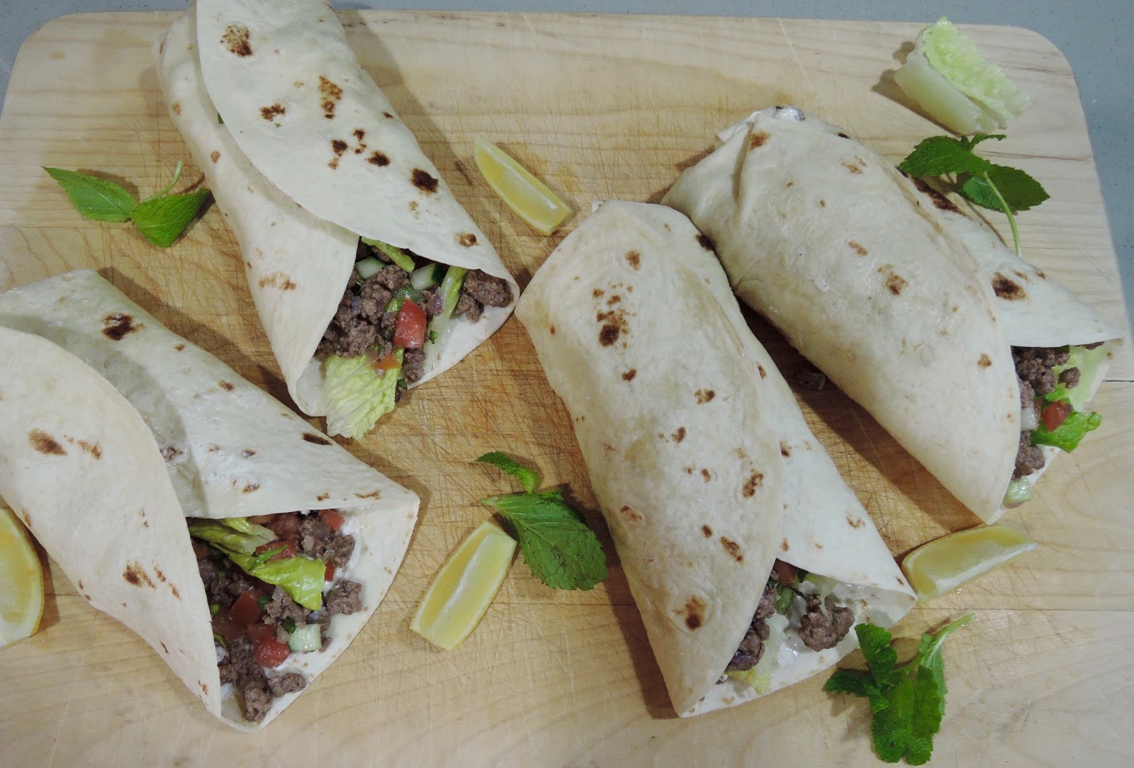 The Briny Lemon Lamb Wraps with Garlicky Yogurt Sauce