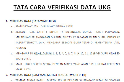 ✔ Download Cara Verifikasi Uji Kompetensi Guru ( Ukg ) Tahun 2015